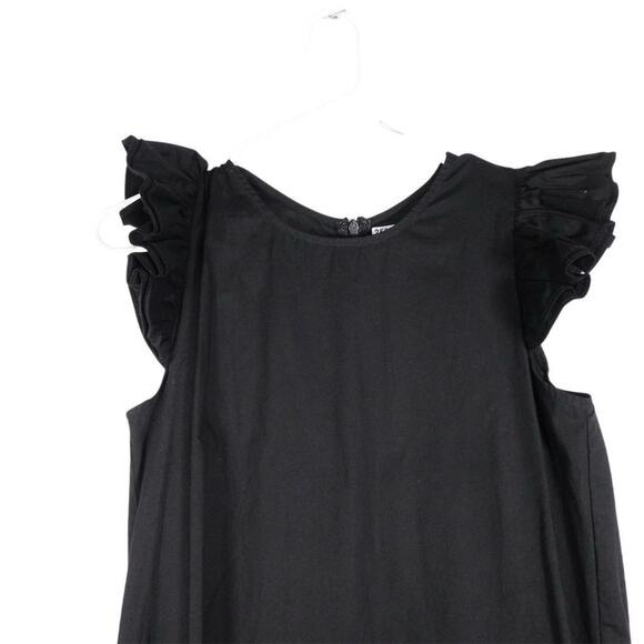 VGUC Pomander Place Corrine Black Flutter Sleeve Mini Dress A-Line XS 2567-36 - Picture 4 of 12